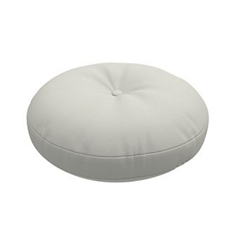 Covers&All Sunbrella Button Tufted Round Seat Cushion, 5" Outdoor/Indoor Pillow for Chair/Barstool