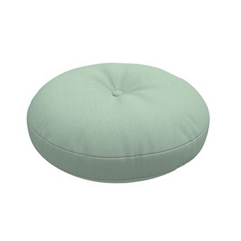Covers&All Sunbrella Button Tufted Round Seat Cushion, 5" Outdoor/Indoor Pillow for Chair/Barstool