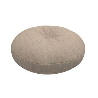 Covers&All Sunbrella Button Tufted Round Seat Cushion, 5" Outdoor/Indoor Pillow for Chair/Barstool