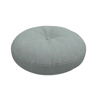 Covers&All Sunbrella Button Tufted Round Seat Cushion, 5" Outdoor/Indoor Pillow for Chair/Barstool