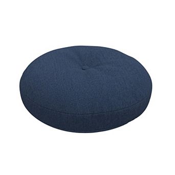 Covers&All Sunbrella Button Tufted Round Seat Cushion, 5" Outdoor/Indoor Pillow for Chair/Barstool