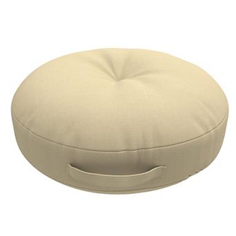 Covers&All Sunbrella Round Chair Cushions with Handle, Thick Outdoor/Indoor Seat Cushion and Floor