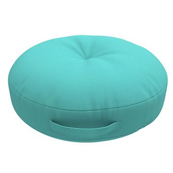 Covers&All Sunbrella Round Chair Cushion with Handle, 5" Outdoor/Indoor Seat Cushion & Floor Pillow