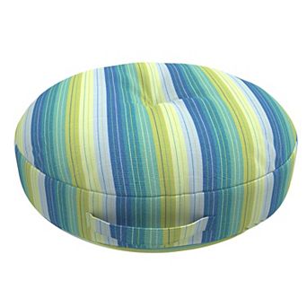 Covers&All Sunbrella Round Chair Cushion with Handle, 5" Outdoor/Indoor Seat Cushion & Floor Pillow