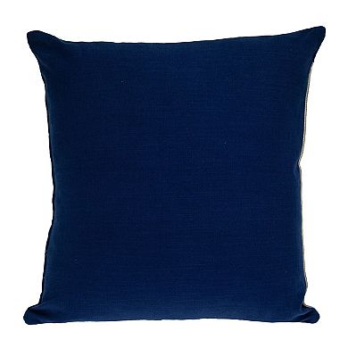 HomeRoots 20" Gray and Black Cotton Throw Pillow