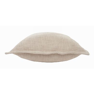 HomeRoots 20" X 20" Birch 100% Cotton Zippered Pillow