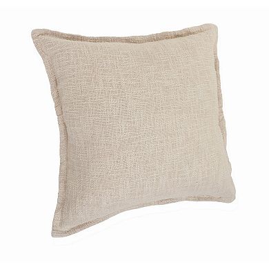 HomeRoots 20" X 20" Birch 100% Cotton Zippered Pillow