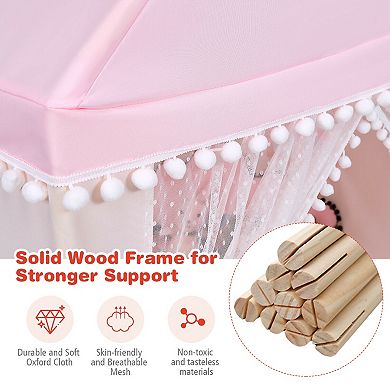 Kids Play Tent Large Indoor Playhouse Castle with Mat