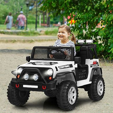 12V Kids Ride On Truck With Remote Control LED Lights And Music