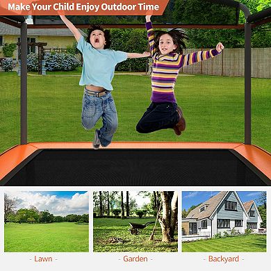 6 Ft Kids Trampoline with Swing and Safety Enclosure