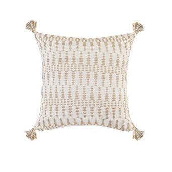 HomeRoots 20" Ivory Throw Pillow