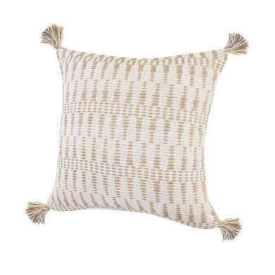 HomeRoots 20" Ivory Throw Pillow