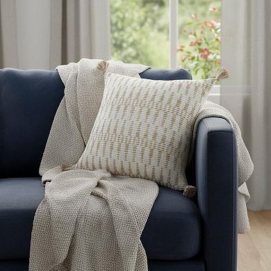 HomeRoots 20" Ivory Throw Pillow