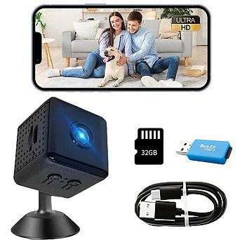 Smart Recorder WiFi Camera Wireless Monitoring Camera with 32GB Memory Card and Card Reader