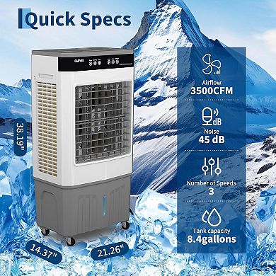 8.4 Gal Portable Evaporative Air Cooler