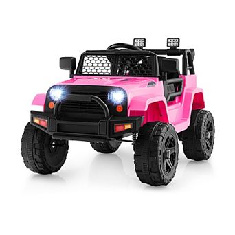 12V Kids Ride On Truck with Parent Remote Control and Headlights