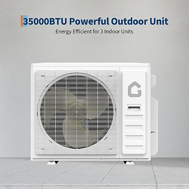 4 Zone Mini Split, 35000 BTU ODU Mini Split Ac/Heating System