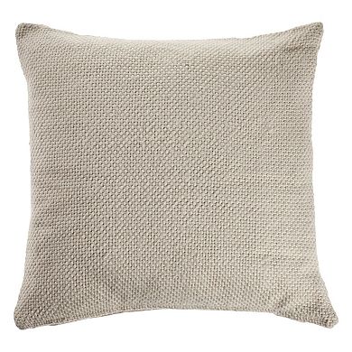 HomeRoots 18" Cream Cotton Throw Pillow