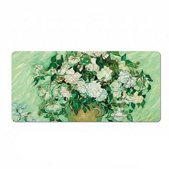 Gaming Mouse Pad Large Desk Mat with Impressionist Art Print for Keyboard Laptop and Office