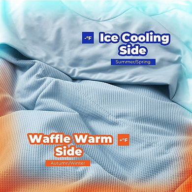 Unikome Ultra-cool Reversible Cooling Blanket for Hot Sleepers Oversize Blanket Silky Touch