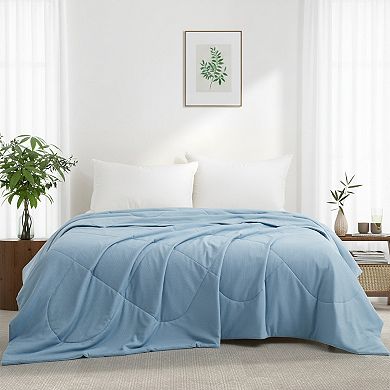 Unikome Ultra-cool Reversible Cooling Blanket for Hot Sleepers Oversize Blanket Silky Touch