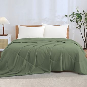 Unikome Ultra-cool Reversible Cooling Blanket for Hot Sleepers Oversize Blanket Silky Touch