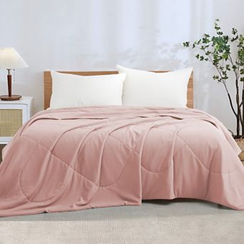 Unikome Ultra-cool Reversible Cooling Blanket for Hot Sleepers Oversize Blanket Silky Touch