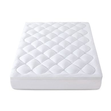 Unikome Waterproof Diamond-Quilted Ultra Plush Mattress Pad with Deep Pocket