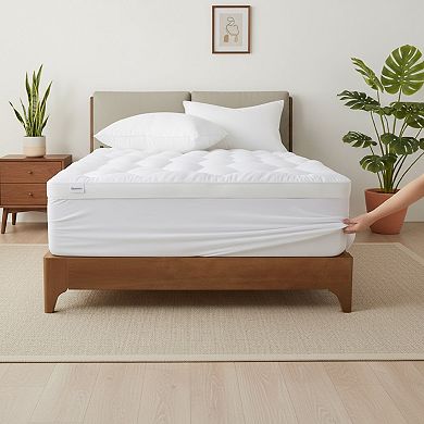 Unikome Waterproof Diamond-Quilted Ultra Plush Mattress Pad with Deep Pocket