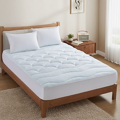 Unikome Ultra-Cool Sleep Cooling Mattress Pad with Down Alternative Comfort