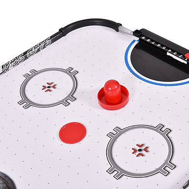 42-Inch Air-Powered Hockey Table with Electronic Scoring and 2 Pushers