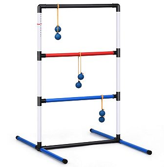 Ladder Ball Toss Game Set with Bolas, Score Tracker and Carrying Bag
