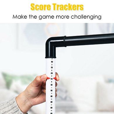 Ladder Ball Toss Game Set with Bolas, Score Tracker and Carrying Bag