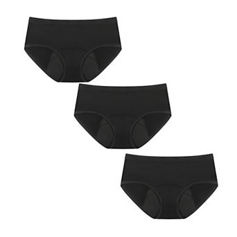 Carer 3-Pack Women's Period Underwear Washable Leakproof Womens Absorbency Panties for Menstrual