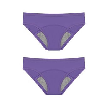 2-Pack Women's Period Underwear Washable Leakproof Absorbency Period Protection Panties for Women