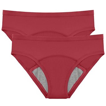 2-Pack Women's Period Underwear Washable Leakproof Absorbency Period Protection Panties for Women