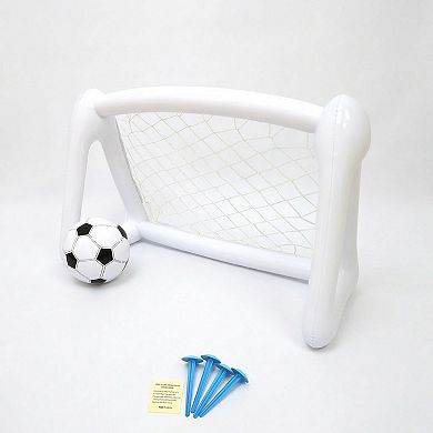 Inflatable Soccer Goal with Net Portable Backyard Lawn and Park Play
