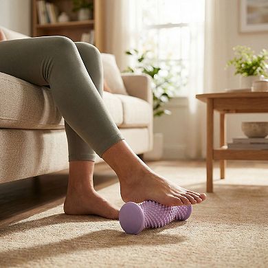 Textured Foot Massage Roller for Plantar Fasciitis Relief Deep Tissue Muscle Recovery Tool