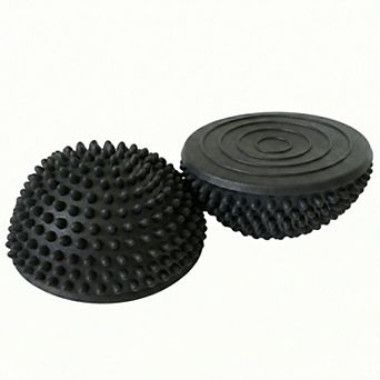 2 pc Half Balance Ball Trainer with Textured Grip Surface for Stability Core Strength