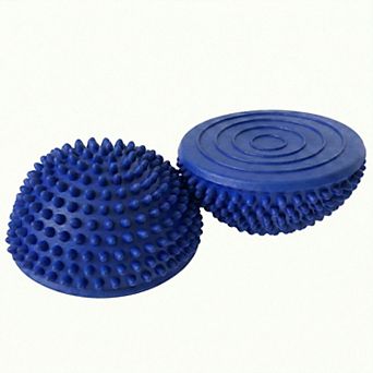 2 pc Half Balance Ball Trainer with Textured Grip Surface for Stability Core Strength
