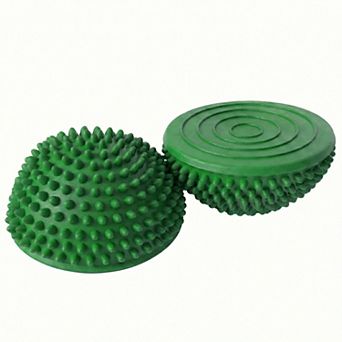 2 pc Half Balance Ball Trainer with Textured Grip Surface for Stability Core Strength