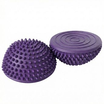 2 pc Half Balance Ball Trainer with Textured Grip Surface for Stability Core Strength
