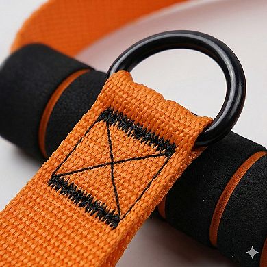 Resistance Band Handle Grip with Metal D Ring Attachment
