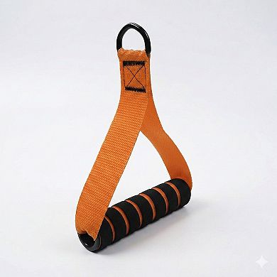 Resistance Band Handle Grip with Metal D Ring Attachment