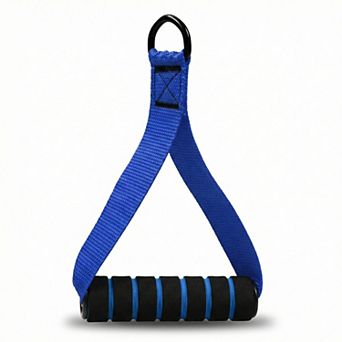 Resistance Band Handle Grip with Metal D Ring Attachment