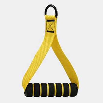 Resistance Band Handle Grip with Metal D Ring Attachment