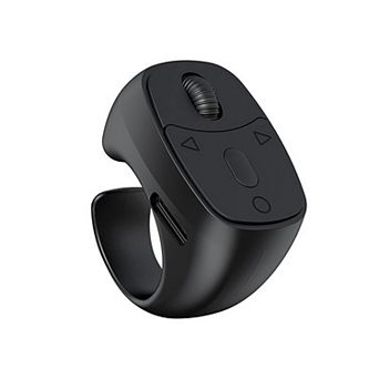 Bluetooth Ring Remote Control with Scroll Wheel for Phone Browsing and Photos