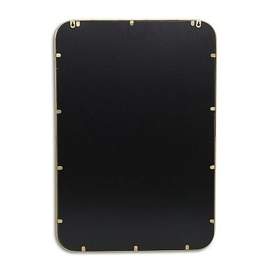 HomeRoots 32" Gold Metal Beaded Accent Mirror