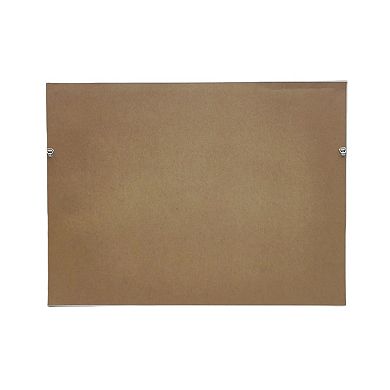 HomeRoots Elephant White Floater Frame Print Wall Art