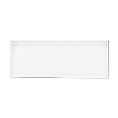 HomeRoots 7" X 19" White and Red Christmas Joy Metal Wall Decor